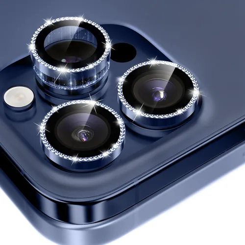 Vista 15 de GolbinBox Protector de lente de cámara para iPhone 13 Pro/13 Pro Max, ajuste invisible 1:1, vidrio templado 9H, funda individual de metal ultra HD