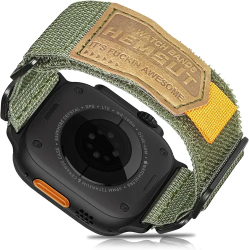 Vista 21 de Hemsut Compatible con Correa de Apple Watch, Correa Deportiva de Nylon Super Resistente con Diseño de Bucle Tejido para iWatch