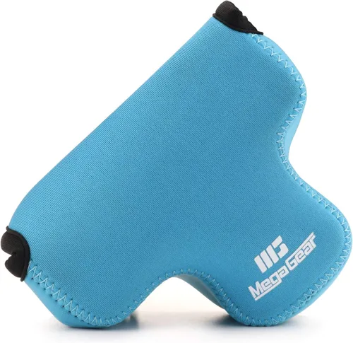 Vista 12 de MegaGear MG1887 - Funda de neopreno ultra ligera para cámara compatible con Fujifilm X-T200 (XC15-1.772 in), color negro