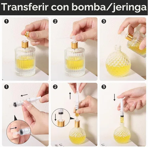 Vista 5 de Segbeauty Kit de Herramientas de Recarga de Perfume de 5ml, Juego de 8 Piezas de Herramientas de Dispensador de Perfume Transparente de Plástico