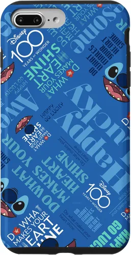 Vista 9 de Funda para iPhone 15 Disney 100 Stitch Smile Haz lo que hace que tu corazón brille D100