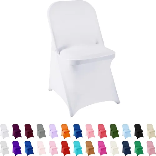 Vista 15 de Funda de elastano para silla, 12 unidades, fundas para silla, fundas plegables para sala de estar, funda extraíble lavable y elástica para silla
