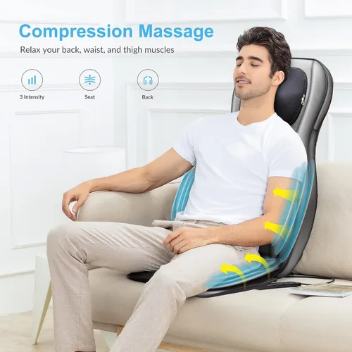 Vista 5 de COMFIER Masajeador de cuello y espalda Shiatsu y masajeador de cuero cabelludo
