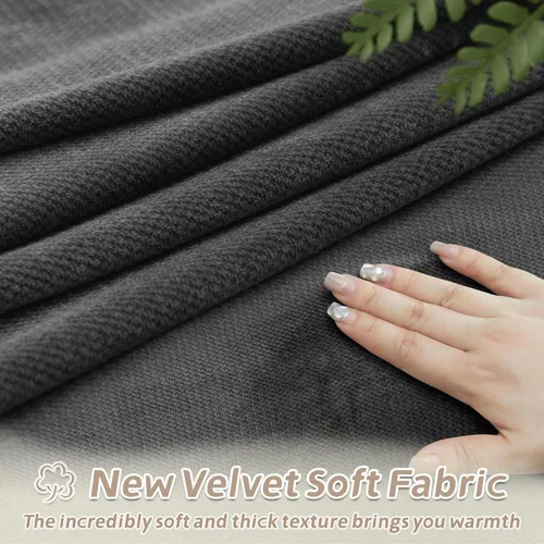 Vista 152 de Arfntevss Fundas de sofá seccional reclinable de terciopelo, Funda de sofá seccional de esquina para sofá reclinable, Funda elástica suave
