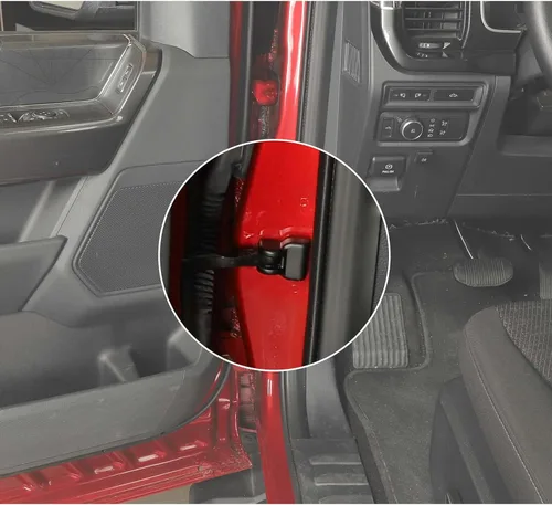 Vista 5 de Jimen Compatible con Ford F150/Ford Bronco Sport 2021-2023, 4 piezas de cubiertas protectoras de brazo de control de puerta de automóvil
