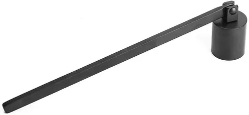 Vista 8 de Wal frontal de acero inoxidable vela Snuffer Wick Dipper Oil Lamp Trim Trimmer Scissor Cutter Tool Hook (negro)