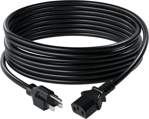 Vista 11 de Cable To Go de alimentación universal, calibre 18, IEC320C13 a NEMA 5-15P 18 AWG Negro