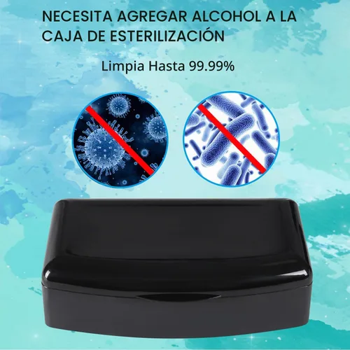 Vista 3 de Caja esterilizadora de herramientas de uñas, bandeja de esterilización de plástico, la caja de desinfección para herramientas de arte de uñas es