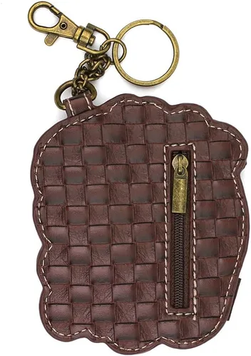 Vista 3 de Chala Bolsos de mano, estilo casual, suave, con hombro grande o bolso cruzado con llavero, color azul marino, Búho