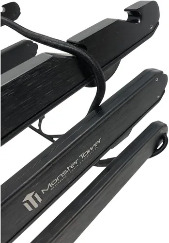 Vista 5 de Monster Tower Estante para wakeboard – liberación rápida, ajuste universal para torres de wakeboard, rotación de 360 grados, parachoques de goma