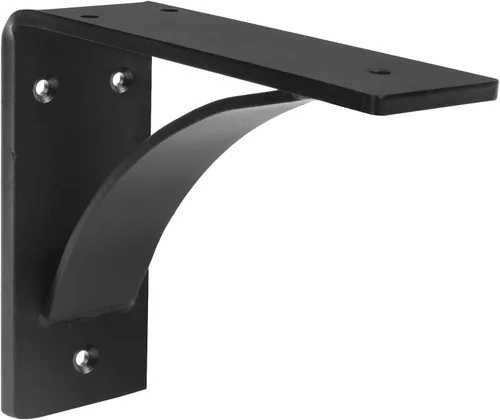 Vista 3 de Paquete de 2 soportes de acero resistente para chimenea, montaje en pared, 7 x 6 pulgadas