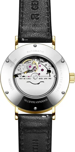 Vista 2 de Hannah Martin 1801 - Reloj mecánico de acero inoxidable para hombre