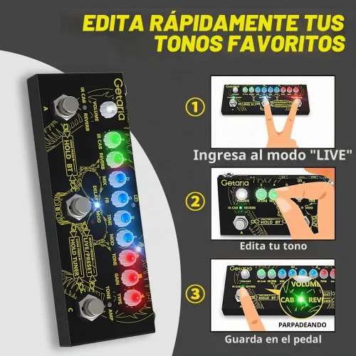 Vista 5 de Pedal multiefectos para guitarra Getaria