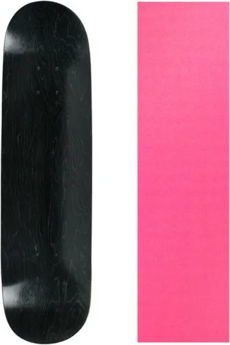 Vista 16 de Skateboard Deck Pro 7-Ply Arce canadiense TINTADO NEGRO con Griptape