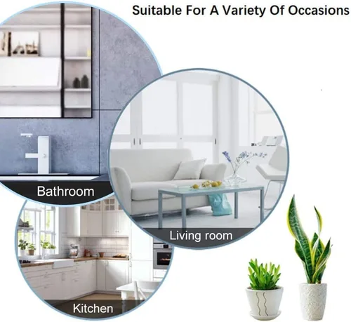 Vista 4 de NearMoon toallero de barra autoadhesivo de acero inoxidable para baño, soporte para colgar toallas en la pared, estilo contemporáneo, sin
