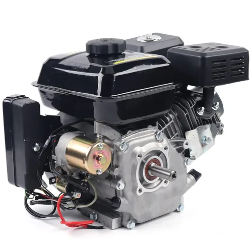 Vista 5 de Motor de 212CC 7.5HP Motor de gas de 4 tiempos de arranque eléctrico Go Kart Log Splitter Diámetro del eje de potencia 0.787 in