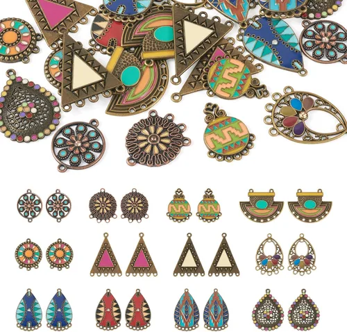 Vista 11 de Pandahall - Colgantes de araña de aleación tibetana para hacer joyas y collares