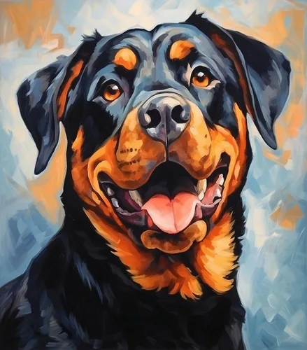 Vista 8 de ZMHZMY Rottweiler - Pintura por números para adultos, juego de pintura por números con pinceles profesionales, 15.7 x 19.7 pulgadas, sin marco