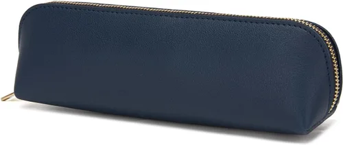 Vista 18 de Estuche para lápices de lona de algodón y bolsa de lápices multifuncional simple con cremallera Almacenamiento portátil (beige)