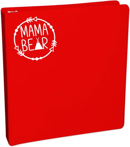 Vista 2 de Mama Bear - Calcomanía para portátil de 5.5 pulgadas (Blanco)