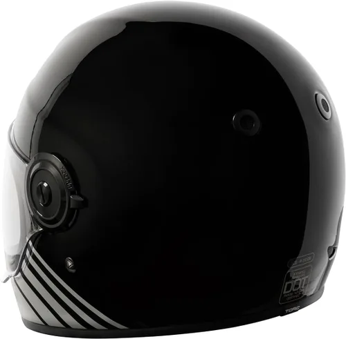 Vista 4 de TORC T1/Newport - Casco de moto de fibra de vidrio de cara completa aprobado por DOT y ECE