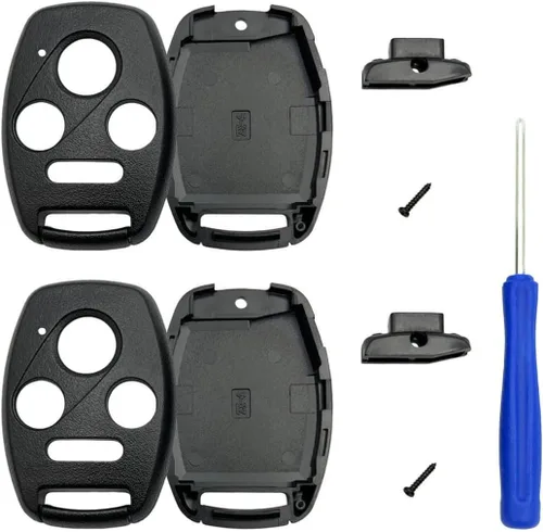 Vista 9 de Funda de Reemplazo para Llavero de Entrada sin Llaves, Compatible con Honda Accord/Civic EX/Pilot/CR-V (Negro)