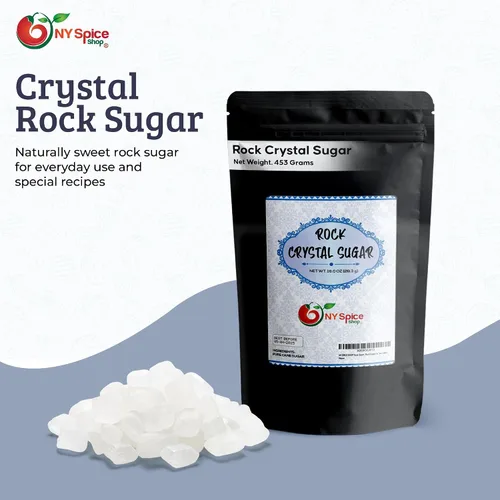 Vista 7 de NY SPICE SHOP Azúcar de roca – Bolsa de 1 libra de cristales de caramelo de roca – Rocas de azúcar – Cristales de azúcar – Caramelo de roca – Azúcar