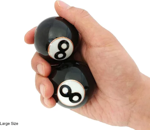 Vista 2 de Top Chi 8 Ball Baoding Balls with Bamboo Stand