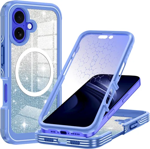 Vista 37 de Hekodonk Funda para iPhone 15 Pro Max, compatible con Magsafe [protector de pantalla de vidrio templado integrado y protección de lente de cámara]