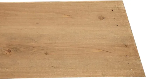 Vista 5 de Glitzhome Collar de Árbol Trapezoidal de Madera Natural de 26" L, Cubierta Rústica para Base de Árboles de Navidad, Anillo de Árbol Fresco