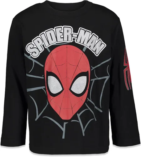 Vista 5 de Marvel Paquete de 2 camisetas gráficas de manga larga de Avengers Spider-Man