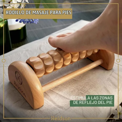 Vista 4 de WAUSTOMAY Juego de 6 masajes de madera (incluye instrucciones (idioma español no garantizado) y tarjetas de doble cara con bolsa de algodón