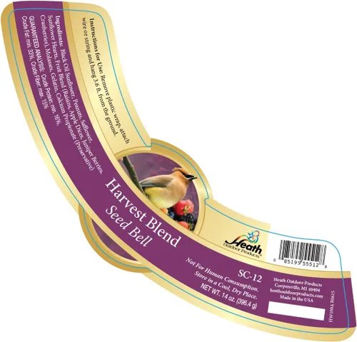 Vista 2 de Heath Outdoor Products SC-12 14-Ounce Nut and Berry Seed Cake Bell, 6-Pack
