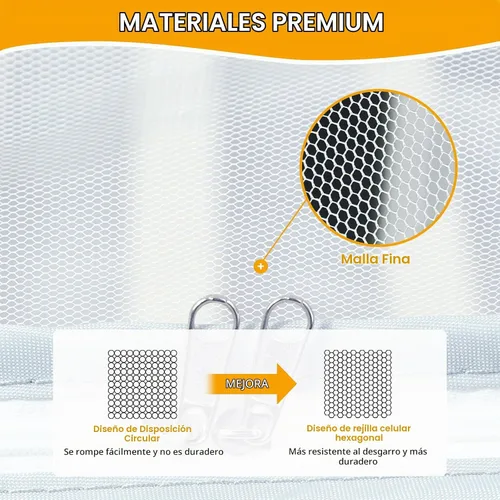 Vista 6 de Orzbow Toldo para cuna – Funda para cuna para evitar que el bebé salga, protege de trepar y, insectos, mosquitos, mosquitero cifrado para bebé