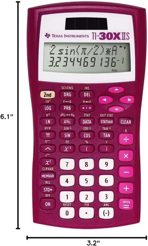Vista 29 de Calculadora científica Texas Instruments TI-30 X IIS 2-Linea, Negro