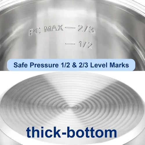 Vista 2 de Stainless Steel Inner Pot for Instant Pot 3-Qt, 304 Insert for Instant Pot