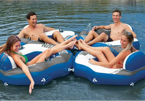 Vista 7 de Intex River Run Gomón inflable para descansar en el agua con conectores 58854EP (2 unidades).