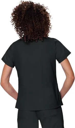 Vista 2 de Delantal Koi, para mujer, modelo NICOLE, super cómodo, estilo pulóver, con ribete de canalé.