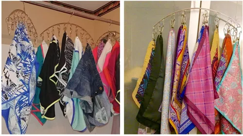 Vista 4 de Percha de secado de ropa de acero inoxidable fuerte con 10 pinzas para la ropa, ahorro de espacio para interiores, organizador de ropa, manoplas 10