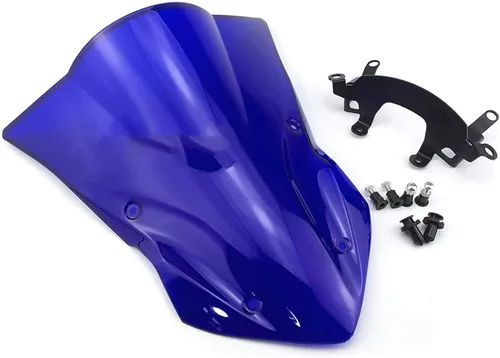 Vista 3 de GLoyer Motorcycle Windshield WindScreen Windshield Compatible with Kawasaki Z900 Z 900 2017 2018 2019 Motorcycle Wind Deflector (Color : Black)