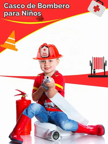 Vista 4 de 24/40/ 70 Pcs Fireman Hats Bulk Red Plastic Firefighter Helmets for Birthday Halloween Fireman Cosplay