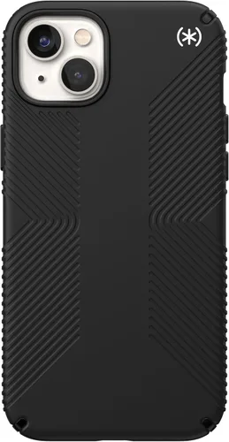 Vista 8 de Speck Presidio2 Grip MagSafe - Funda antideslizante para iPhone 14 Plus (negro/blanco)
