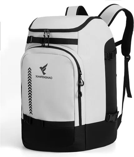 Vista 11 de Ski Boot Bag,50L/70L Waterproof Skiing Boot Travel Backpack for Snowboard Boots, Ski Helmet, Goggles, Gloves, Skis, Snowboard & Accessories for