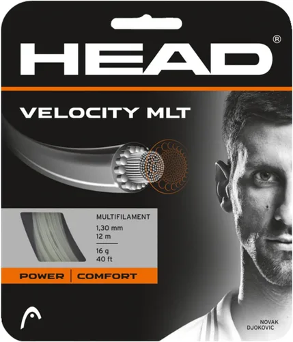 Vista 4 de HEAD - Juego de cuerdas para raqueta de tenis Velocity MLT 40' Multifilamento