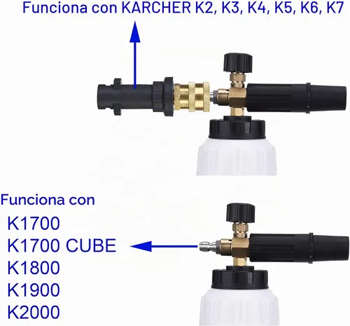 Vista 2 de M MINGLE Cañón de espuma, compatible con Karcher K2-K7, 5 puntas