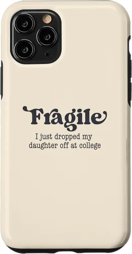Vista 27 de Frágil - Carcasa para iPhone 16 con texto en inglés "I Just Ddrops My Daughter Off at College Parents