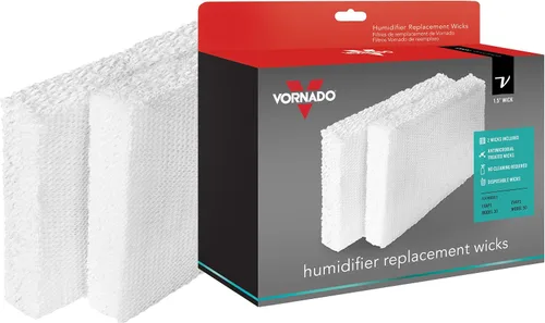 Vista 5 de Vornado Evap40 Humidificador evaporativo de 4 galones con humidistato ajustable y 3 velocidades y mecha de humidificador de repuesto MD1-0002