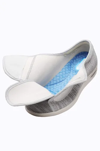 Vista 4 de ZUMEIJIA Zapatos para diabéticos para mujer zapatos casuales ajustables para caminar zapatos anchos para ancianos pies hinchados antideslizantes
