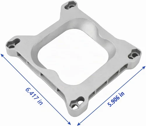 Vista 4 de 1932 Kit adaptador de junta de carburador de 3/4" 4Bbl a 4Bbl, plata