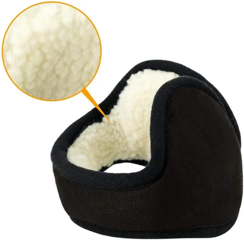 Vista 2 de uxcell Orejeras plegables de punto de vellón para mujer, para invierno